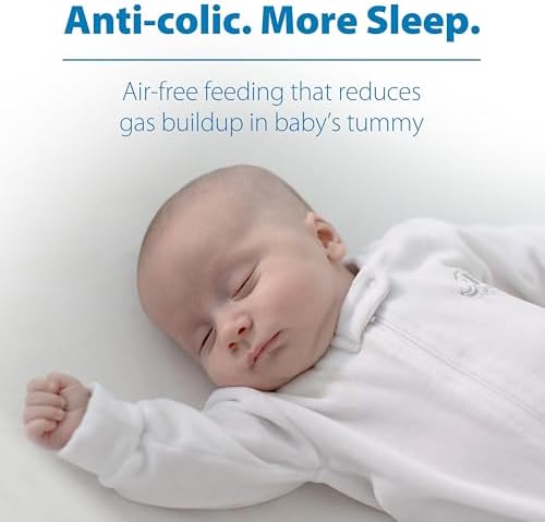 Dr. Brown's Anti-Colic Options+ Narrow Glass Baby Bottle, 8 oz, 4-Pack