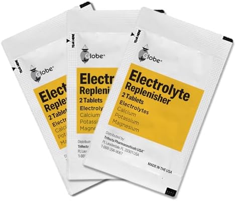 Globe Electrolyte Replenisher Tablets, 100 Count, Hydration Support Pack