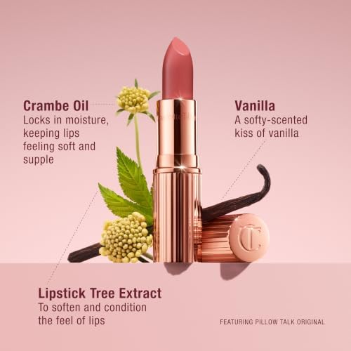 Charlotte Tilbury K.I.S.S.I.N.G Lipstick - Moisturizing & Hydrating Lipstick with Light-Diffusing Pigments for a Luminous Finish & Fuller-Looking Lips