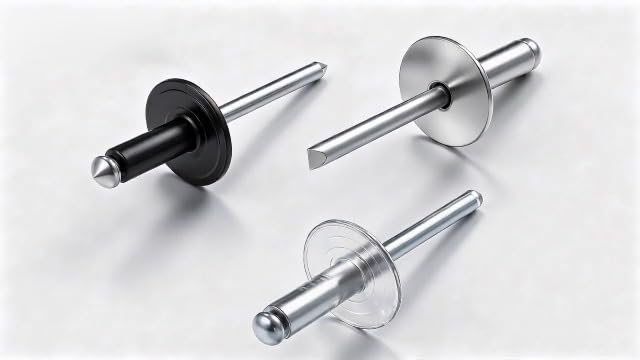 Wensilon (250Pcs) 3/16"x1/2" Aluminum blind pro Rivets,Aluminum Grip and Steel Mandrel