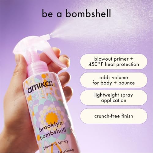 brooklyn bombshell blowout spray, 200ml | amika