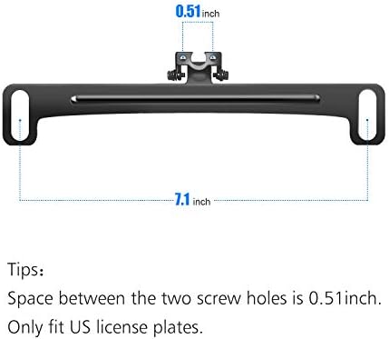 Pixelman Universal Car Rear View Camera License Plate Bracket