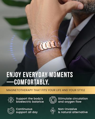 MagnetRX® EllipseMAX Copper Magnetic Bracelets for Men (Classic)