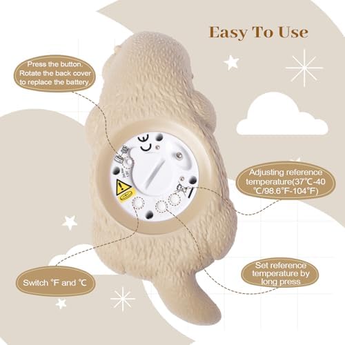 Baby Bath Thermometer for Infants Otter Baby Water Thermometer for Bathtub