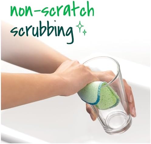 Scotch-Brite Dobie Scrub & Wipe Cloths,Non-Scratch Scrubbing, 2 Pack