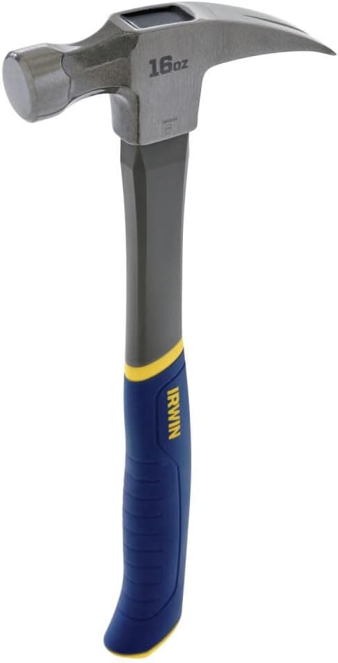 IRWIN Hammer, Fiberglass, General Purpose, Claw, 16 oz. (1954889)