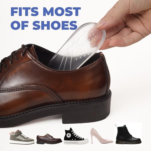 Heel Wedge Insoles for Supination & Pronation, Adjustable Gel Inserts