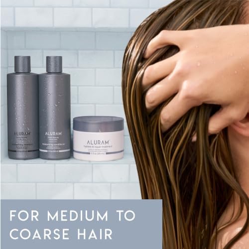 Aluram Coconut Water Moisturizing Conditioner for Men and Women, Clean Hydration and Shine for Medium to Coarse Textured Hair