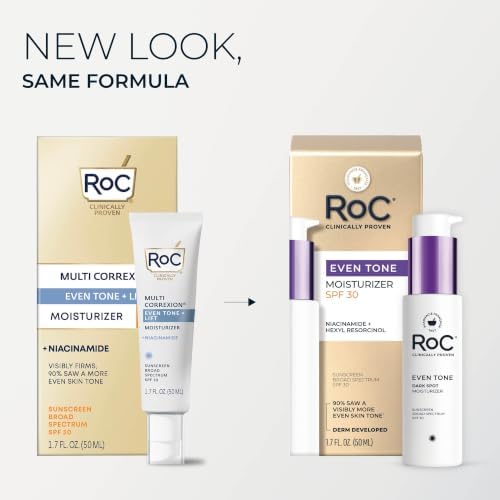 RoC Niacinamide Daily Face Moisturizer SPF 30, 5 in 1 Even Tone + Lift
