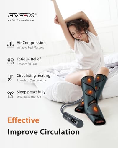 CINCOM Leg Massager with Heat and Air Compression FSA - HSA