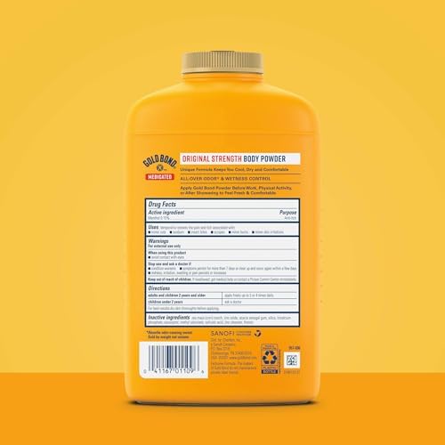 Gold Bond Medicated Body Powder, Anti-Itch, Absorbs & Cools, 10 Oz