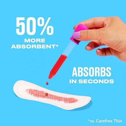 Carefree Light Panty Liners, Extra Long, Wrapped, Unscented, 93 ct