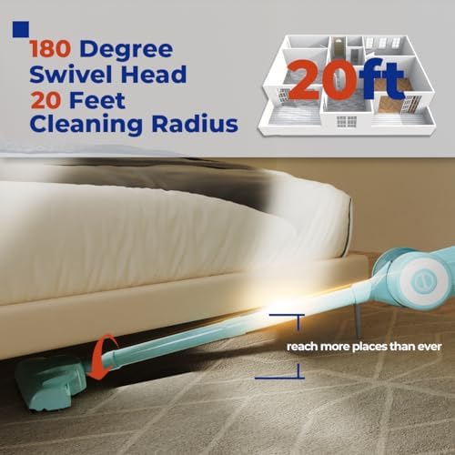 Roomie Tec Corded Stick Vacuum Cleaner for Home, 450W High Suction Power