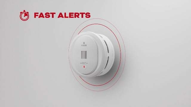 Kidde Compact Smoke Detector, AA Battery-Powered, 10SDR
