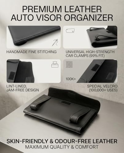 Car Tissue Holder for Visor with Lotion Facial Tissues Included
