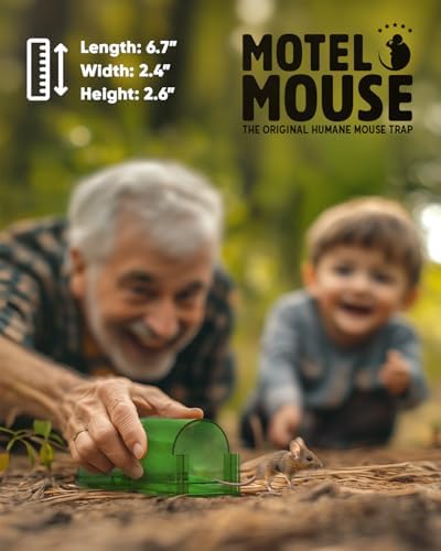 Motel Mouse Humane No Kill Mouse Traps Live Catch & Release - 4 Pack