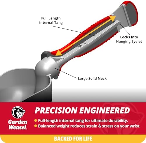 Garden Weasel Oversized Potting Scoop for Soil Digging Planting Gardening