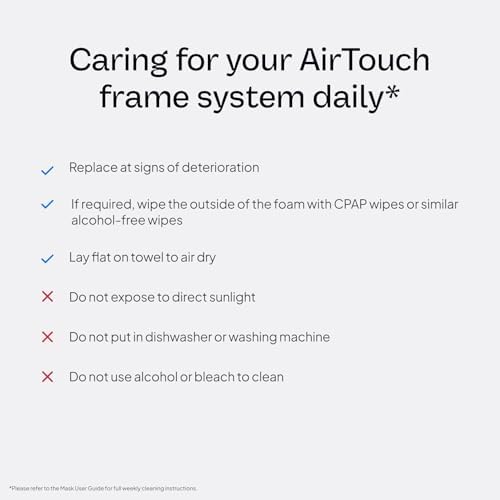 ResMed AirTouch F20 Frame System - Replacement Frame System with Full-Face Mask & Elbow - Premium CPAP Gear - Headgear Not Included - Large