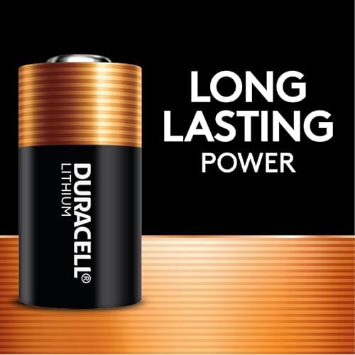 Duracell CR123A 3V Lithium Battery, 2 Count, 10-Year Storage, Long-lasting