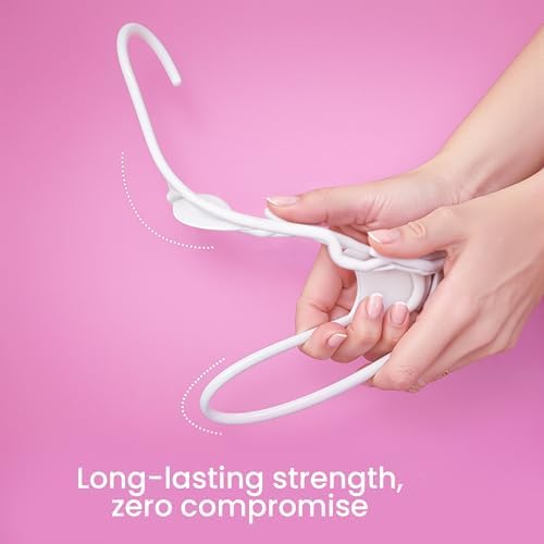 Utopia Home Plastic Hangers 50 Pack – Space Saving Clothes Hanger White
