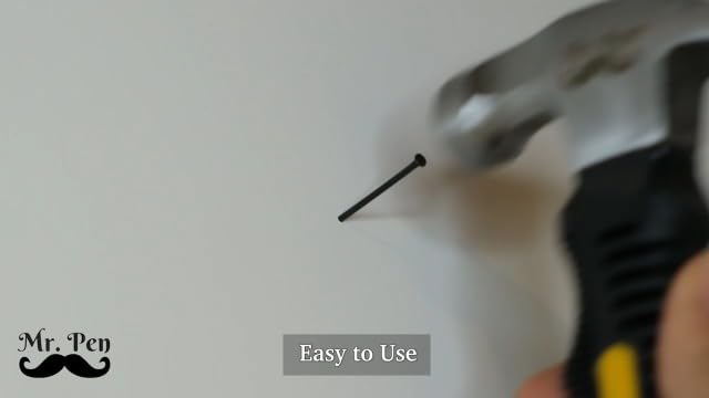 Mr. Pen- Nail Assortment Kit, 600 pcs, 4 Sizes, Silver Picture Hangers