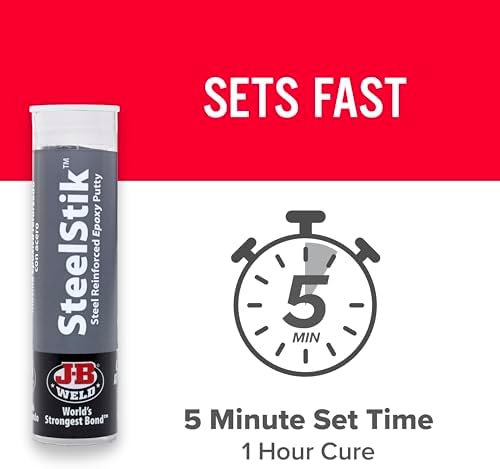 J-B Weld 8267 SteelStik Steel Reinforced Epoxy Putty Stick - 2 oz.
