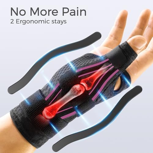 FREETOO Thumb and Wrist Brace Right Left Hand for Arthritis and Support