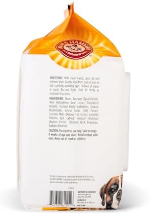 Arm & Hammer Heavy Duty Multipurpose Dog Wipes, Mango, 100 Count