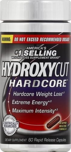 Hydroxycut Hardcore, Thermogenic Supplement, 60 Count