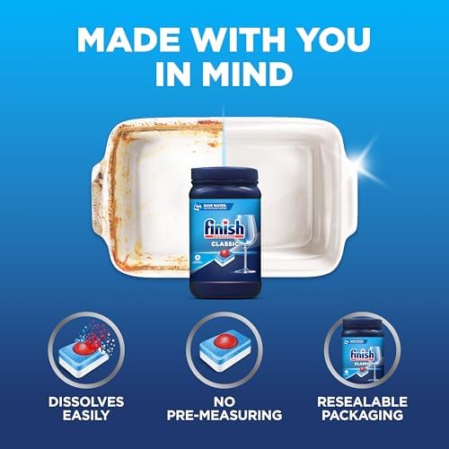 Finish Powerball Dishwasher Pods, Dishwasher Tablets Wrapper Free Formula, Unscented, 84 Count