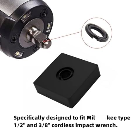 (6+6 Sets) 1/2”& 3/8" Impact Retaining Ring Clip Friction Ring with O-Ring