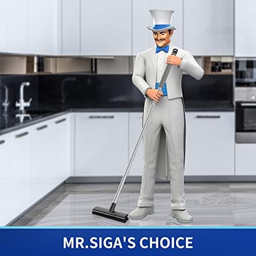 MR.SIGA Floor Scrub Brush with Long Handle for Cleaning Cleaning Bathroom