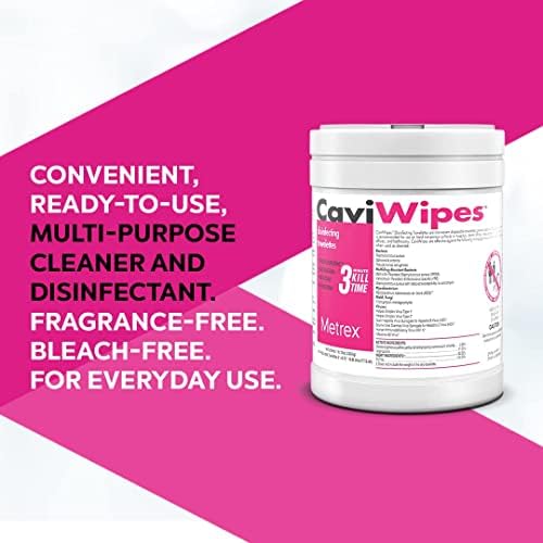 Metrex CaviWipes Disinfecting Wipes, 6x6.75 In, 160 Ct