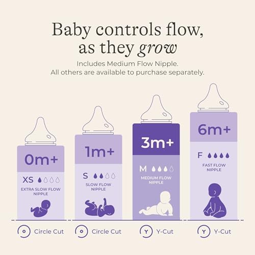 Lansinoh Anti-Colic Baby Bottles, 8 Ounce, 3 Count
