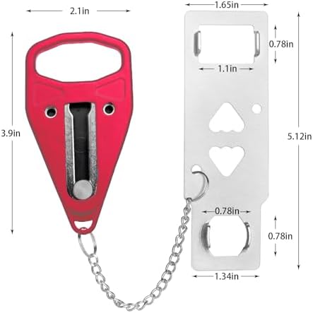 Portable Door Lock, Door Lock Self-Defense Security Device