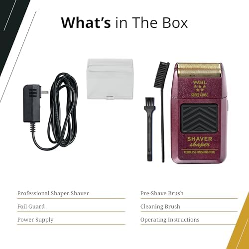 Wahl Professional 5 Star Shaver/Shaper Cord/Cordless Foil Shaver