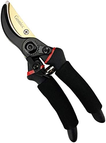 gonicc 8" Professional Premium Bypass Titanium Pruning Shears(GPPS-1003)