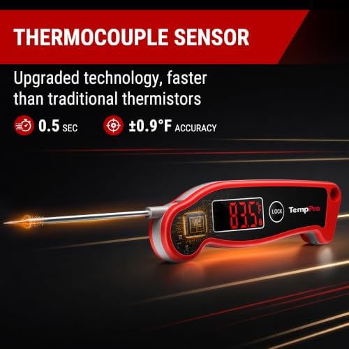 TempPro TempSwift 0.5 Sec Instant Read Digital Meat Thermometer Waterproof