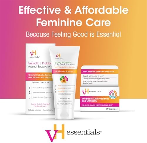 vH essentials Daily Feminine Wash, Fragrance-Free, 6 fl oz