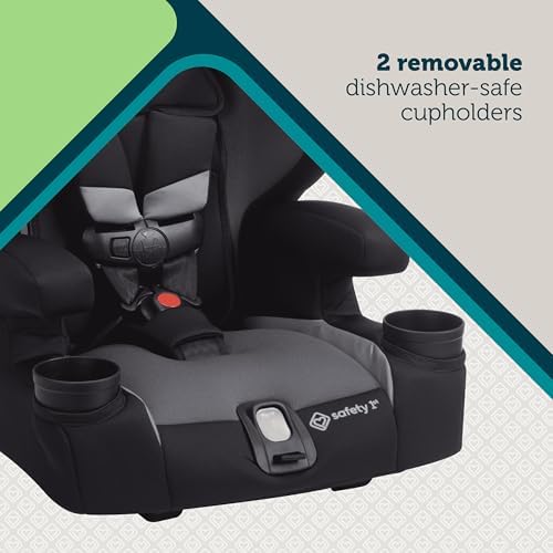 Safety 1st Boost-and-Go Essential 3-in-1 Booster Car Seat, Highback & Backless Modes, Lightweight, Easy Install, Labrador II