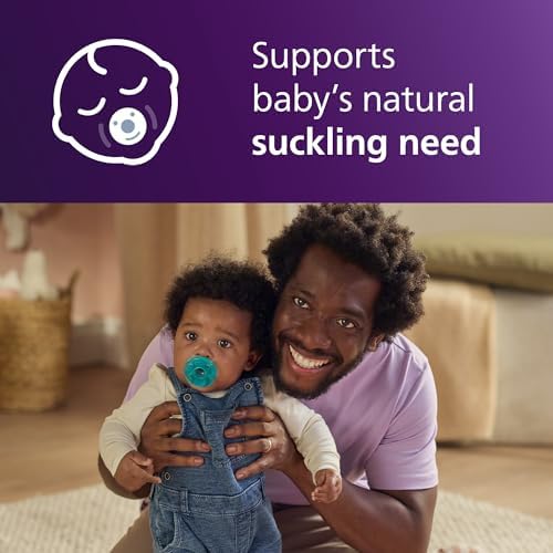 Philips Avent Soothie Baby Pacifier for 3-18 Months, BPA-Free, 4-Pack