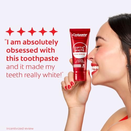Colgate Optic White Pro Series Whitening Toothpaste, High Impact White, 3oz