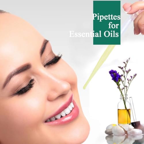 moveland 100 PCS 3ML Dropper Pipettes Essential Oil Transfer for Crafting