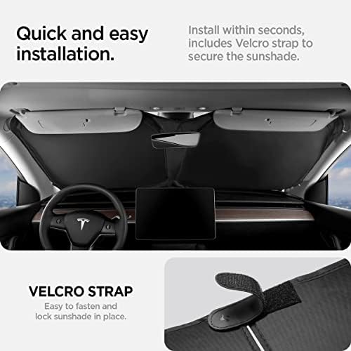Spigen ZeroGap Windshield Sunshade for All Tesla Model Y & 3