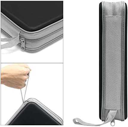 Siveit CD DVD Cases 96 Capacity Disc Storage Binder for Car(Black)