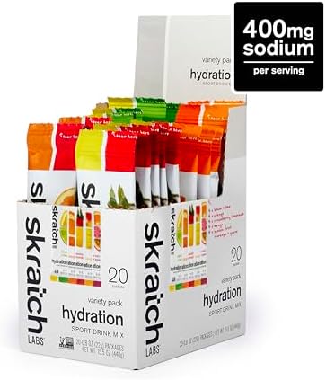 Skratch Labs Hydration Drink Mix, Electrolytes, Variety Pack, 20 Pack