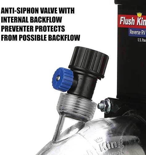 Valterra Flush King™ 45 Degree Reverse Flush Valve Attachment for RV, Camper, Trailer