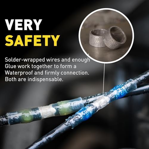 haisstronica 120PCS Solder Seal Wire Connectors Kit, 4 Colors/4 Sizes