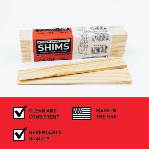 Nelson Wood Shims 8" 24 Pack - Kiln Dried Wood