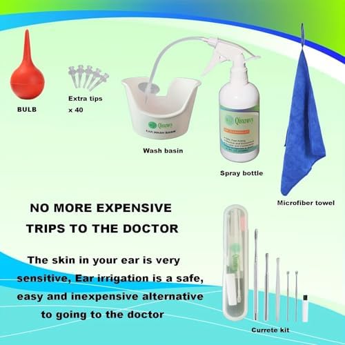 Ear Wax Removal Kit, Safe Ear Irrigation Kit with Disposable Ear Nozzles
